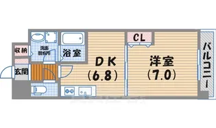 カーロアロッジオ【1階】の間取り