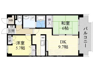 エクセレントみずの【5階】の間取り