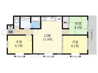 ラ・メゾン・ブリエ【4階】の間取り