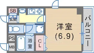 プレサンス神戸みなと元町【5階】の間取り