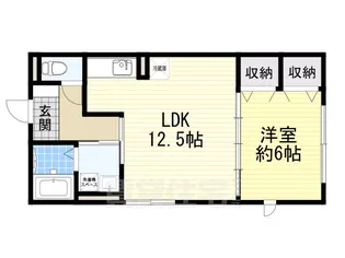 大阪府東大阪市本町【アパート】の間取り