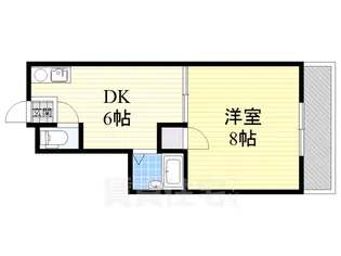 エルコート三国【3階】の間取り