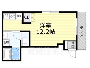 大阪府堺市堺区香ヶ丘町3丁【アパート】の間取り