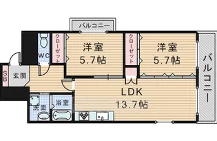 ファイブコート向丘【3階】の間取り