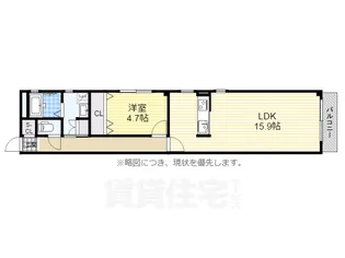 覚王山アパートメント【2階】の間取り