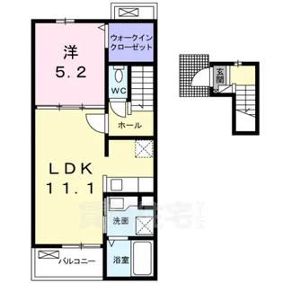 大阪府堺市西区浜寺石津町東3丁【アパート】の間取り
