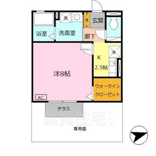 ハイツサーティーン【1階】の間取り