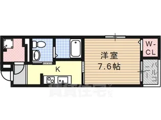 メゾンドアミティエ【4階】の間取り