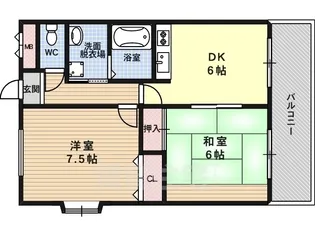 姫島第5ローズマンション【301号室】の間取り