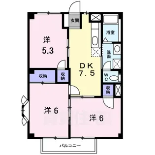 吉川ハイツ【2階】の間取り
