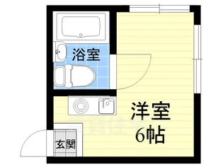新大阪サンマンション2号館【5B号室】の間取り