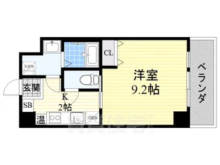 マーブルコート枚方【4階】の間取り