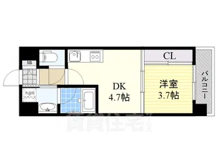 EL-Sia Shin-Osaka【9階】の間取り