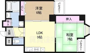 第2アーバンス新大阪【4階】の間取り