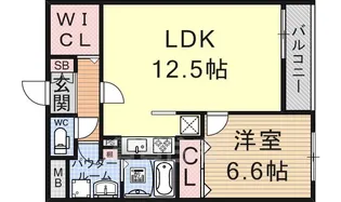 ボヌールロジェ【2階】の間取り