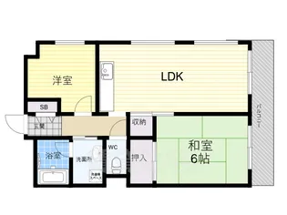 サンパールビル【4階】の間取り