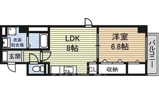 ディアコート白川【5階】の間取り