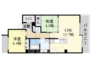 ベレーサ鶴舞公園【12階】の間取り