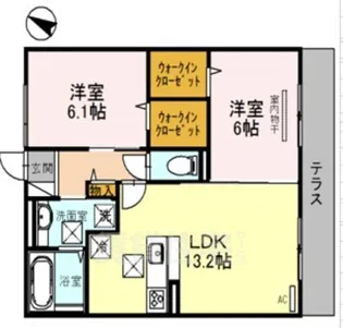 North Coast【1階】の間取り