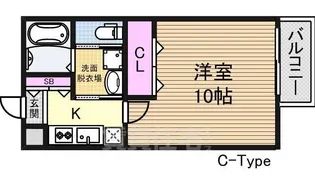 1Kの間取り画像