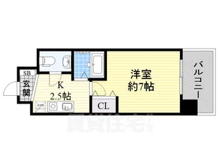 パークフラッツ金山【4階】の間取り