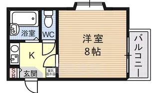 シャルマンハイツ【2階】の間取り