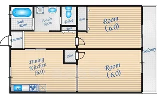 セナ伊丹【2階】の間取り