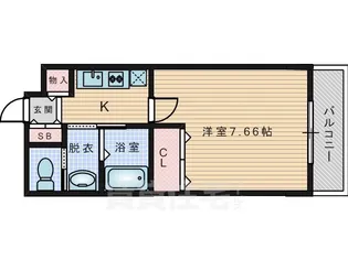 リヴィックスマンション【5階】の間取り