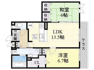 大阪府吹田市山田東4丁目【アパート】の間取り