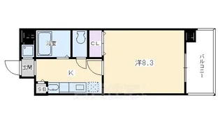 CASA VERDE高辻(カーサヴェルデ)【4階】の間取り