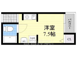 リブレ木川【4階】の間取り