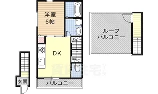 プリッ2初芝【2階】の間取り