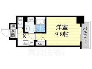 リバーコート砂田橋Ⅱ【3階】の間取り