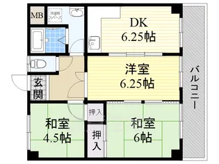 クイーン魚昌【3階】の間取り