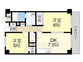 久光マンション【3階】の間取り