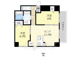 LIBERTA CARINO【2階】の間取り