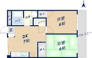 同仁マンション【1階】の間取り