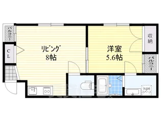 メゾン・ド・リベルテ1【4階】の間取り