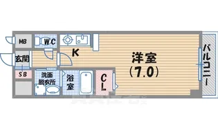 マサーナ阪神【2階】の間取り