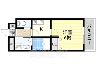 大阪府大阪市都島区中野町4丁目【マンション】の間取り