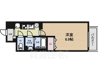 ドゥナーレ辻町【1階】の間取り