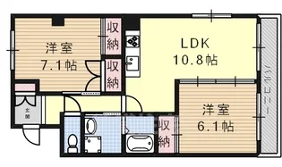 サンシャイン 阪野【2階】の間取り