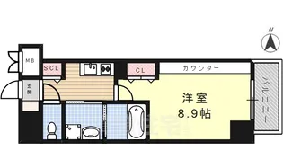 ロイヤルスクエア徳川【1階】の間取り