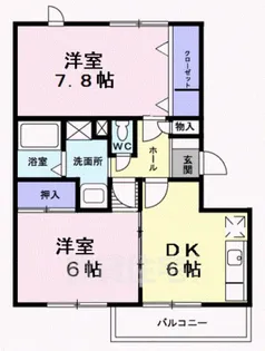 ベルシュライン【2階】の間取り