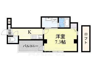 大阪府堺市堺区九間町西2丁【マンション】の間取り