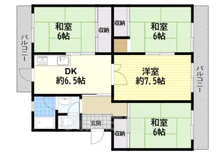 Aマンション【11-403号室】の間取り