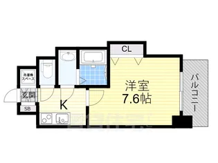 ラグゼ新大阪4【2階】の間取り