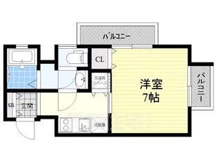 リエス鶴舞EAST TOWER【7階】の間取り