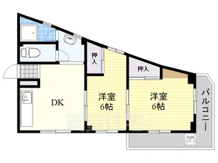 吹田朝日マンション【5階】の間取り
