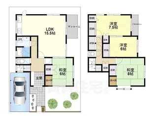 奈良県御所市大字櫛羅【一戸建】の間取り